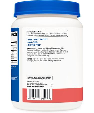 Nutricost BCAA Powder 2:1:1 - Watermelon Flavor (120 Servings) | Gluten Free Non-GMO Vegetarian | International Shipping Available - Buy Online on GoSupps.com