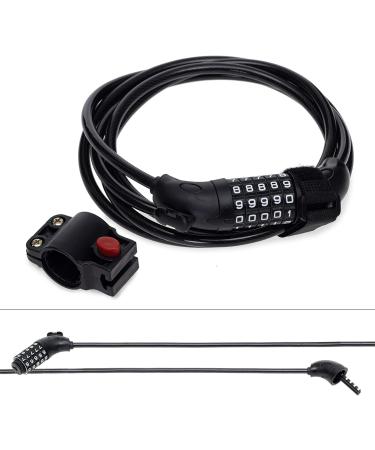 Qeedo Bike Trailer Lock - 2.5m x 8mm Bicycle Cable Lock for Secure International Shipping - Buy Online on GoSupps.com