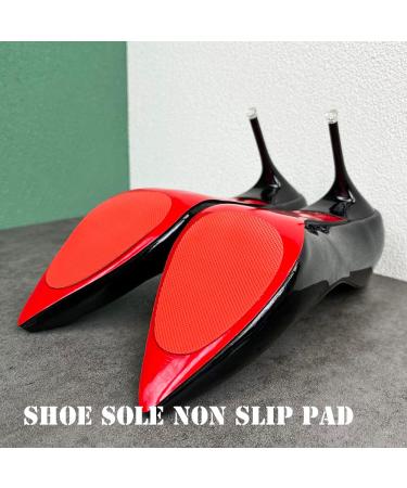 6 Pairs Red Shoe Sole Non Slip Pad Anti Skid Grip Protector - Rubber Heel Bottom Cushion - Buy Online on GoSupps.com