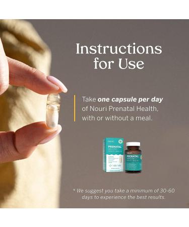 Nouri Prenatal Health Probiotic and Omega Capsules - Digestive and Nutrient Support for Mom & Baby - 30 Day Supply - Buy Online on GoSupps.com