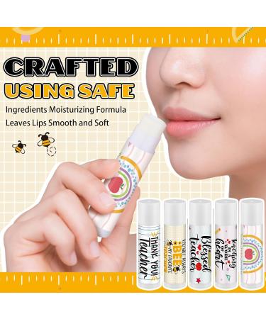 15 Pack Teacher Employee Appreciation Gift Bulk Lip Balm Employee Staff Appreciation Teacher Staff Team Thank You Gift Bulk Honey Flavor Balm Inspirational Party Favors for Women Men (Cute) Cute 15 - Buy Online on GoSupps.com