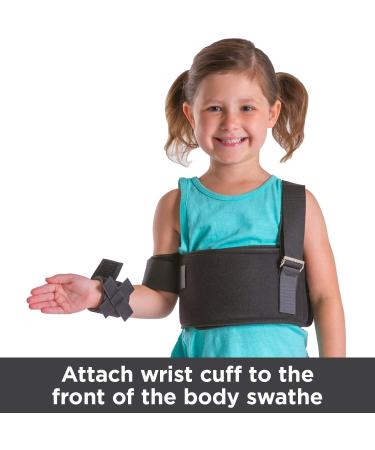 Pediatric Shoulder Immobilizer for Kids & Teens - Arm Sling Stabilizer for Collarbone & Shoulder Injuries (20-30 Chest) - Buy Online on GoSupps.com