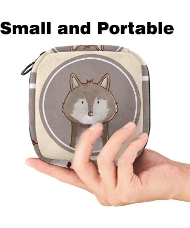 Shop Women s Binding Storage Bags - Hand-Drawn Forest Animals Portable Menstrual Inserts & More | Perfect for School & Office - Buy Online on GoSupps.com