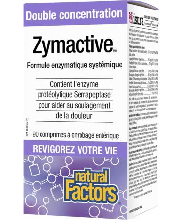 Natural Factors - Zymactive Double Strength 90 Enteric Coated Tablets - Buy Online on GoSupps.com