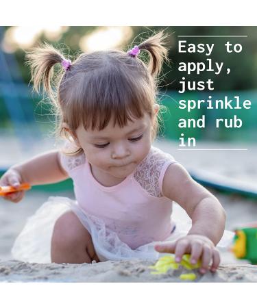 Baby All-Natural Sunscreen Powder SPF 25 with Non-Nano Zinc Oxide | Water & Sweat Resistant | Hypoallergenic | Made in USA by Safflower Safari - Buy Online on GoSupps.com