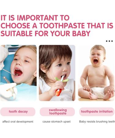 Kids Foam Toothpaste with Low Fluoride for U Shaped Toothbrush - Strawberry Flavored Toothpaste and Mouthwash for Children - Buy Online on GoSupps.com