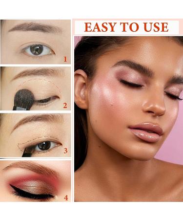 WENJLYJ 12 Color Naked Eyeshadow Palette - Professional Waterproof Smudge Proof Eye Shadow Kit for Women - Pearly Earth & Natural Shimmer Shades (B) - Buy Online on GoSupps.com