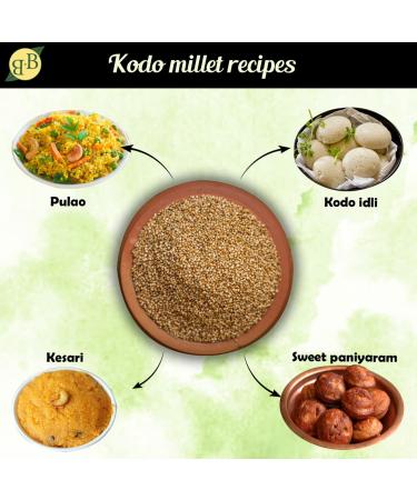 B&B Organics Kodo Millet 500g - Gluten-free Indian Whole Grain | USDA Certified - Buy Online on GoSupps.com
