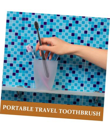 JECOMPRIS Soft Travel Toothbrush Set - 4 Light Weight Brushes for Adults Pregnant Women - Durable & Gentle Cleaning - Ideal for Home & Travel - Buy Online on GoSupps.com