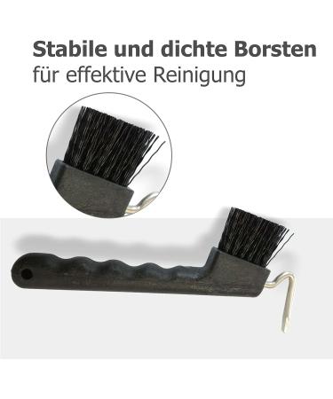 Ergonomic Hoof Pick for Horses Donkeys & Goats - Sturdy Brush & Handle | International Shipping Available - Buy Online on GoSupps.com