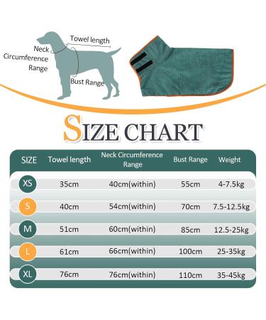 Jostift Microfiber Dog Bathrobe - Extra Absorbent & Fast Drying Dog Towel with Adjustable Straps for All Sizes - Perfect for Large and Small Dogs (M Green) - Buy Online on GoSupps.com