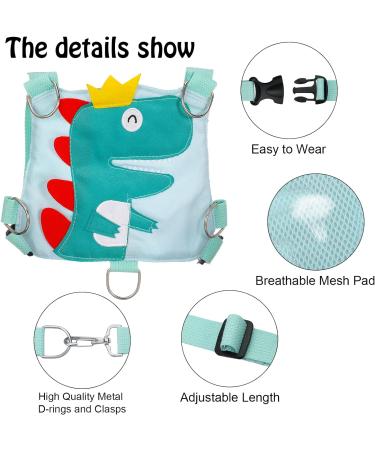 QINREN Toddler Dinosaur Safety Harness with Anti Lost Leash - Green | For Boys and Girls 1-5 Years - Buy Online on GoSupps.com