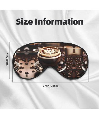 SSIMOO Hot Coffee Eye Mask - Double-Sided Coffee Bean Print Soft & Light Blocking for Better Sleep - Buy Online on GoSupps.com