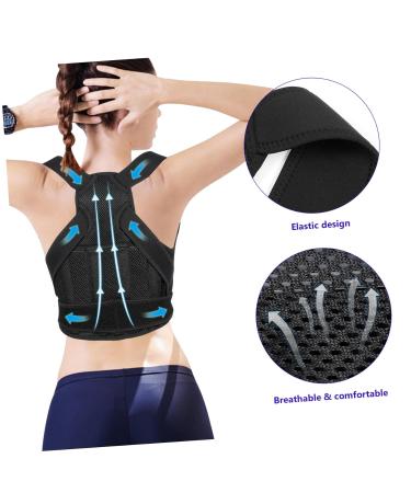 Adjustable Neoprene Belt Back Brace & Posture Corrector - Improve Posture & Comfort - Buy Online on GoSupps.com