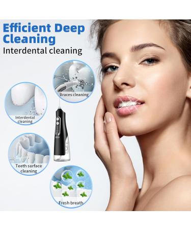 Mouth Shower Water Flosser - 4 Modes 8 Nozzles IPX7 Waterproof 310ml Portable & USB Rechargeable - Perfect for Home & Travel - Buy Online on GoSupps.com