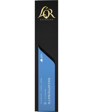 L'Or Espresso Caf Decaffeinato - Intensity 6 - 20 Aluminum Capsules Compatible with Nespresso * Machines - Buy Online on GoSupps.com