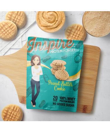 Inspire Peanut Butter Cookie Whey Protein Isolate Powder 20 Servings | Buy Internationally - Buy Online on GoSupps.com