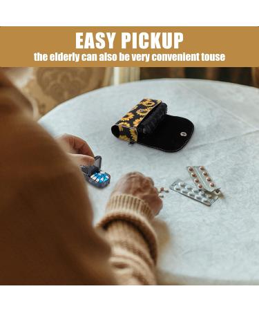 BVYA Weekly Travel Pill Organizer Case - 2x Daily Medication Reminder for 7 Days | Includes Printed Leather Carrying Case - International Shipping Available - Buy Online on GoSupps.com