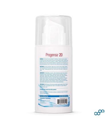 AllVia Progensa 20 Progesterone Cream 4 oz - Natural Hormone Balance & Relief - Buy Online on GoSupps.com