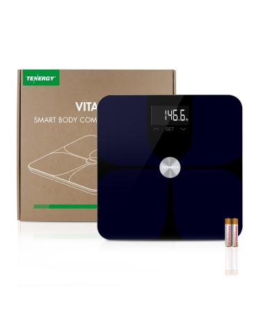 Tenergy Vitalis High Precision Body Fat Scale - Smart Bluetooth BMI Scale with Large Display, Max 400 LBS, Compatible with iOS/Android - Buy Online on GoSupps.com