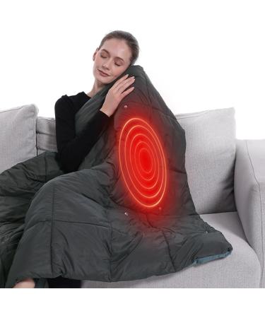 Electrically Heated Scarf Ceiling - USB Charged 3 Heating Levels Smart Temperature Control | Portable & Multifunctional for Home Office & Outdoors (Black) - Buy Online on GoSupps.com