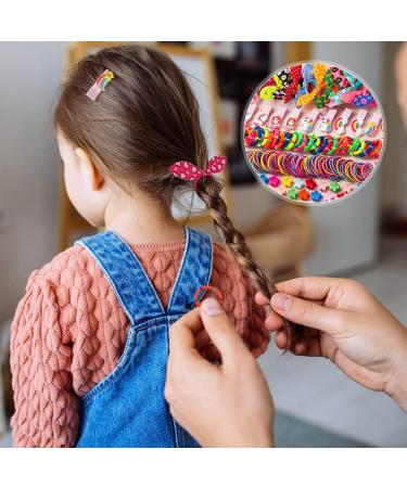 899PCS Girls Hair Accessories Set - Hair Clips, Bands, Bobbles, Pins, Bows & Ties - Hair Styling Gift Set for Toddlers & Kids - Buy Online on GoSupps.com
