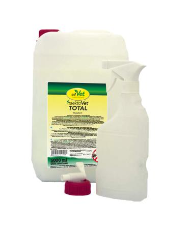CDVet natural products CDVet Insectovet Total 5 liter - effective and sustainable defense against flea and mosquito to brakes to the tick - long -lasting and intensive - gently with fur and skin