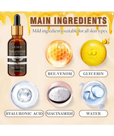  KFDDRN bee venom serum face serum cream wrinkle cream venom natural essence bee mink face face bee mink skin firming firming skin tightening for 3pcs - Buy Online on GoSupps.com
