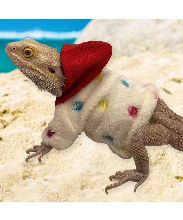 Bearded Dragon Clothes - Cotton Lizard Warm Coat Hoodies Jacket Reptile Clothes for Lizard Bearded Dragon Crested Chameleon Beige - Buy Online on GoSupps.com