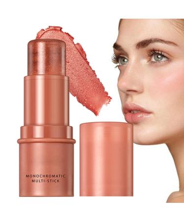 Cream Blush Stick - Long Lasting Cheek Blush Makeup - Highly Pigmented Stick Blush for Natural Glow on Cheeks Face and Brows Veeteah