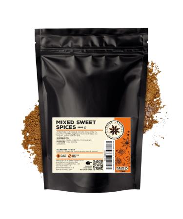 Nature Kitchen Mixed Sweet Spices Ground (Mild) 500G Large Bag Of Seasoning Spices And Herbs. Gluten-Free and Vegan Everyday Cooking Blends For Marinades Sauces Frying Baking Or Grilling