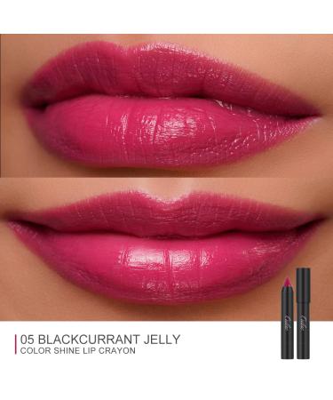 Oulac Purple Lip Gloss Lipstick - Moisturizing Tinted Lip Balm Makeup with Semi-Gloss Finish | Creamy Lip Crayon for Dry Lips | 2.48g Purple (05) M06+M07+M14 - Buy Online on GoSupps.com