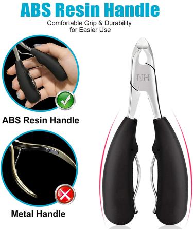 Professional Podiatrist Toenail Clippers for Thick & Ingrown Nails | Men & Seniors | Sharp Curved Blade Grooming Tool - Buy Online on GoSupps.com