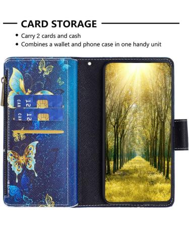 VQWQ Butterfly Mobile Phone Case for Xiaomi Redmi Note 12 4G - Protective Leather Bag with Lanyard Zipper & Flip Design - Buy Online on GoSupps.com