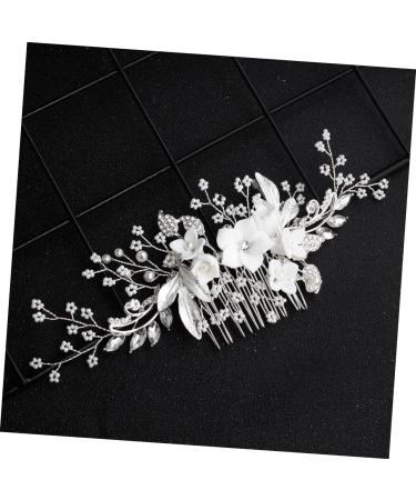 DOITOOL Tiara Women Hairpin Women Hair Comb Women Insert Comb Hair Comb Headpiece Floral Headdress Manual Bride Headgear - Buy Online on GoSupps.com