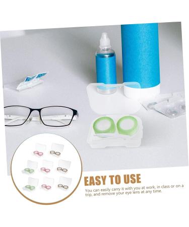 JECOMPRIS 8S Contact Lens Container with Tweezers & Pearl Case - Ultimate Contact Lens Carrying Bag for Color Contacts - Unisex Plastic Storage Solution - Buy Online on GoSupps.com