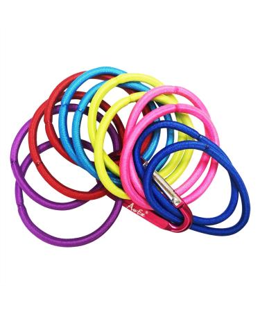 AWEX Colored Hair Ties - 72 Pieces No Metal Hair Bindings 4mm Thick 5.5 inches Long Perfect for All Hair Types | 2 Pack - Buy Online on GoSupps.com