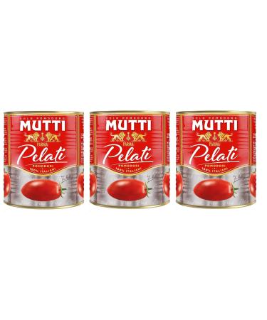 Mutti Pomodori Pelati 100% Italian Peeled Tomatoes 800g - Tomato Sauce - Pack of 3