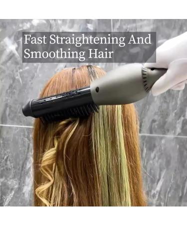 Home Use Straightening Comb & Curling Iron - Adjustable Temperature Hair Styling Tool with Auto Shut-Off - Buy Online on GoSupps.com