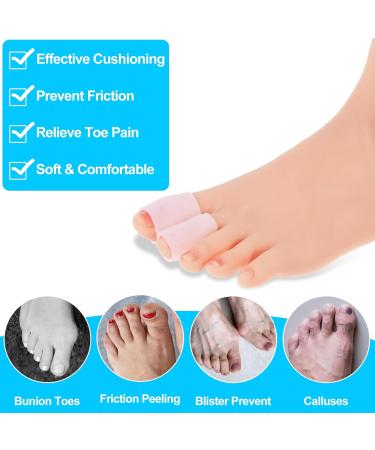 Buy 12 Pcs Silicone Toe Sleeves - Soft Gel Protectors for Hammer Toe Stubbed Toe Corns & Calluses - Comfortable Toe Cushions & Protective Tube Pads in Pinky Toe Design - Buy Online on GoSupps.com
