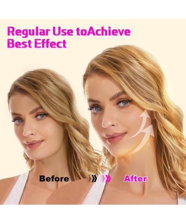 JUNDAJIR Reusable Face Strap V Line Mask Double Chin Reducer Chin Up Patch Chin Strap V Shaped Face Slimming Belt V Shaped Face Mask for Women Sagging - Buy Online on GoSupps.com