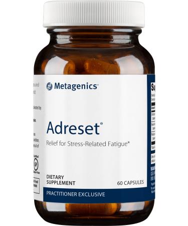 Metagenics Adreset  Relief for Stress-Related Fatigue*, 60 Capsules 60 Count (Pack of 1) - Buy Online on GoSupps.com