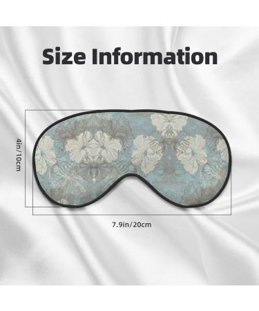 Buy Blue Grace Floral Soft Sleep Eye Mask | Breathable Eye Patch for Travel & Relaxation - Buy Online on GoSupps.com