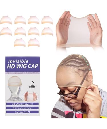 Ugrace Hair 10 PCS Transparent HD Wig Caps for Women - Stocking Wig Caps for Lace Front Wig, Invisible, Holds Wig in Place - Best Quality HD Wig Cap - Buy Online on GoSupps.com