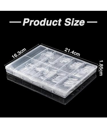 500 Pieces Clear French False Nail Tips with Box - Acrylic Artificial Nails for Women & Girls (10 Sizes) - Buy Online on GoSupps.com