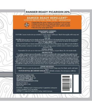 Ranger Ready P2Pak Permethrin + Picaridin Tick & Insect Repellent 8 Fl Oz (Pack of 2) - Scent Zero - Buy Online on GoSupps.com