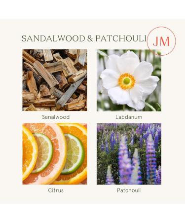 La Jolie Muse Sandalwood & Patchouli Scented Candle - 8 oz Luxury Soy Wax Candle for Home - 55 Hour Burn Time - Buy Online on GoSupps.com