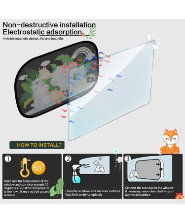 Nutmanel Universal Baby Car SunShade - UV Ray and Glare Protection for Kids and Pets | 50cm*31cm - Buy Online on GoSupps.com