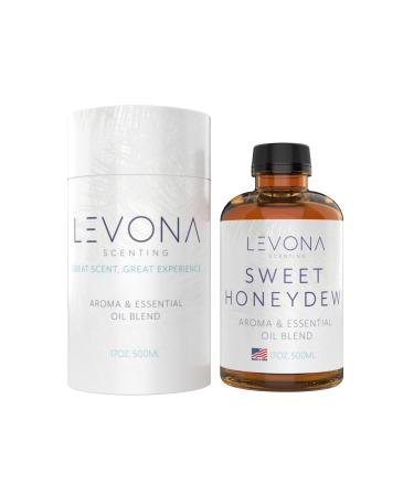 Levona Scent Essential Oil - Fresh Aroma for Home Office Hotel & Spa Perfect in Humidifiers and Diffusers Luxury Fragrance With Nectarine Rose White Musk Notes - 500ml/ 17 fl oz Sweet Honeydew