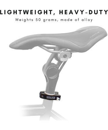 Vincita Lightweight Quick Release Seat Post Clamp for 27.2mm Seatpost - Ideal for Carrier Fixation on Mountain, BMX, and Road Bikes - Buy Online on GoSupps.com